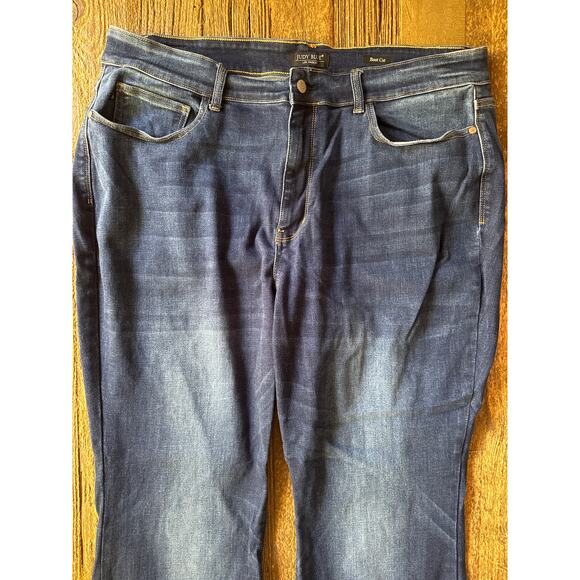 Judy Blue Boot Cut Raw Hem Jeans - Picture 3 of 10